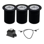 3-pack markspotlight Capella med transformator och kabel - 3x5W LED - LightsOn