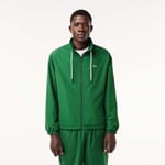 Lacoste Mens Sportsuit Jacket with Removeable Hood in Green - Size Small/Medium