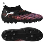 PUMA Future 8 Match Mg Unlimited - Svart/vit/glowing Red Barn, storlek 31