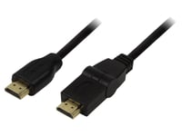 Cable HDMI male HDMI male mobile 90o 1.8m - Noir