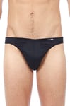 HOM, Mens, Premium Cotton Micro Briefs, Black, XL