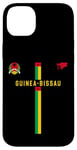 Coque pour iPhone 14 Plus Drapeau Guinée-Bissau, carte silhouette, emblème national