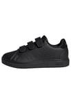 adidas Advantage Base 2.0 Shoes Children Non-Football Low, Core Black/Core Black/Grey Six, 13 UK Child