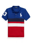 Polo Ralph Lauren Kids' Colour Block Polo Shirt, Red