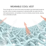 (XL)Cool Vest Wearable Cooling Fan Vest Summer Air Conditioned Clothes MA