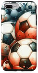 iPhone 7 Plus/8 Plus Funny Cool Soccer Balls Pattern Football Soccer Design Case