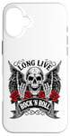 Coque pour iPhone 16 Plus Long Live Rock And Roll Rock&Roll Vintage Guitares électriques