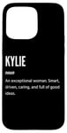 Coque pour iPhone 15 Pro Max Kylie Gifts Nom une femme exceptionnelle