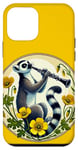 Coque pour iPhone 12 mini Lemur jouant d'une clarinette Illustration Mignon Band Class Art