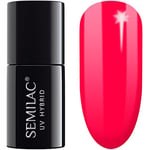 Semilac Vernis à ongles gels semi-permanents UV 568 Neon Ruby 7ml