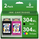 304Xl Encre Compatible Avec Cartouche Hp 304 Noir Et Couleur Pack D'Encre Xl Pour Hp Deskjet 3760 3762 2630¿Hp Envy 5030 5010 Imprimante[DYJ070591]