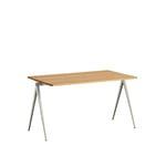 HAY - Pyramid Table 01 - Beige Base - Oiled Oak - 140x75 cm - Skrivbord - Friso Kramer,Wim Rietveld