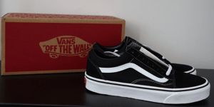 BNIB Womens VANS Old Skool Black Low Canvas Skate Trainers - UK 6