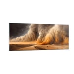 Impression sur Verre 100x40cm Tableaux Image D�sert Une Temp?te De Sable Sable