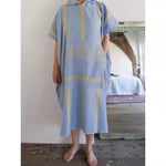 Surf Poncho - Changewear (Blue/mustard yellow)