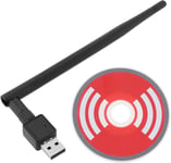 Transmetteur récepteur USB WiFi Adaptateur USB WiFi avec antenne à gain élevé 5dBi compatible avec Windows Vista XP 2000 Compatible avec Kali Linux