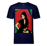 T-Shirt Homme Col Rond Amy Winehouse Star Pop Blues Rock Star