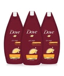 Dove Pro Age Body Wash Sulfate-free Rich Nourishment for Mature Skin, 3x450ml - Cream - One Size