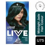 Schwarzkopf Live Urban Metallics Permanent Hair Dye, U75 Midnight Jade