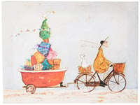 Sam Toft (A Tubful of Good Cheer) Impression sur toile, Multicolore, 30 x 40cm