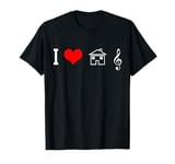 House Music - I Love Rave EDM Techno Party DJ Gift T-Shirt