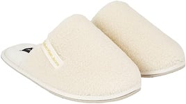 Calvin Klein Jeans Femme Chaussons Hotel Slipper Surfaces Chauds, Ecru (Creamy White/Orange Pop), 40 EU