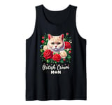 Roses Flowers British Cream Mom British Shorthair Cat Tank Top