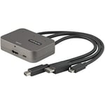 StarTech.com 3-in-1 -moniportti HDMI-sovittimeen, 4K 60 Hz USB-C, HDMI tai Mini DisplayPort - HDMI -muunnin konferenssihuoneeseen, digitaalinen AV-videosovitin HDMI-näytön/näytön liittämiseen - USB Type-C/HDMI/mDP HDMI (CDPHDMDP2HD) - sovitin - Mini Displ