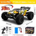 70 0r 50KM/H 4WD RC Car with LED Remote Control High Speed 4X4 Truck Kids Toys