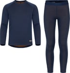 Urberg Juniors' Selje Merino-Bamboo Set Dark Navy, Black iris, 146/152