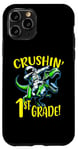 Coque pour iPhone 11 Pro Motif « I Crushed 1st Grade Astronaute on a T Rex School »