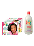 Just For Me No-Lye Creme Relaxer Kit  Super & Hair Milk Sulfate free Shampoo