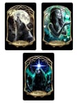 Deadly Tarot Obsidian- Temperance, The Moon & The Star Greet Tin Card Set