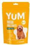 YUM Mega Multivits Adult Dogs 6 in 1 formula X 30 soft chewies by Yomove 150g