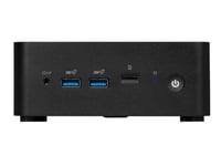 Msi Cubi Nuc 13Mqg-066Beu, Pc-Størrelse 0,84L, Barebone Mini Pc, Intel® Soc, Ethernet Lan, Wi-Fi 6E (802.11Ax), 120 W