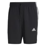 adidas Men Aeroready Essentials Chelsea 3-Stripes Shorts, 4XL Tall, 2 inch Black/White