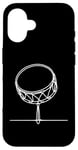 Coque pour iPhone 16 Art ligne Bodhráns pour musiciens Bodhrán