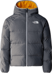 The North Face The North Face Boys' Reversible North Down Hooded Jacket TNF Medium Grey Heat S, TNF MEDIUM GREY HEAT