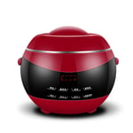 XINX Mini Smart Small Rice Cooker, Multi-Function Automatic Rice Cooker, with Lid And Programmable Countdown Timersuitable for Family,Red