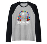 Autism Awareness Headphones Gamer Game Lover Men Women Kids Raglan Baseball Tee