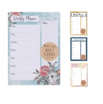 A4 Weekly Planner Note Pad 52 Pages Workout Meal Homework Housework Planner x1