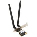 PCIe-verkkokortti 1800 Mbps BT5.2 2.4G/5Ghz Dual Antenna MU MIMO PCIe WiFi-sovitinkortti Win10/11 Desktopille