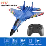 Rc Airplane Remote Control Plane SU-27 2.4G Radio Control Glider RC Fighter med LED Lights