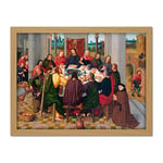 Artery8 Master Amsterdam Death Virgin Last Supper Painting Artwork Framed Wall Art Print 18X24 Inch