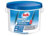 HTH Granufast Action 5 - Granulés de chlore stabilisé - 5 kg