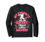 Hockey Player Ice My Favorite Hockey Player Calls Me Memom Long Sleeve T-Shirt