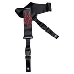 DiMarzio DD2248 2" ClipLock Strap Nylon Jim Root - Black with Red 9-point Star