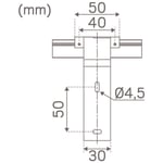 Förlängningsarm hide-A-Lite - Hide a lite profil alu, aluminium