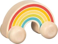 goki 55845 Voiture de préhension Arc-en-Ciel en Bois pour Enfants – Fabriqué en Allemagne, Jouet pour favoriser Le développement sensoriel et la motricité Fine, Couleurs Vives, à partir de 1 an