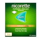 New Nicorette Fruitfusion Gum 2mg - 210 Pieces: Your Ultimate Stop Smoking Aid